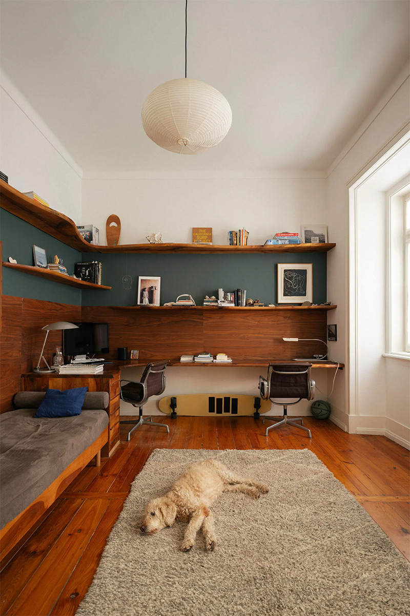 Le bureau à la décoration vintage des années 70