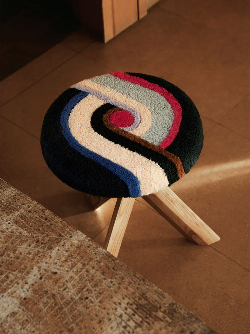 Collaboration Yves Salomon éditions & Pierre Chapo - Tabouret