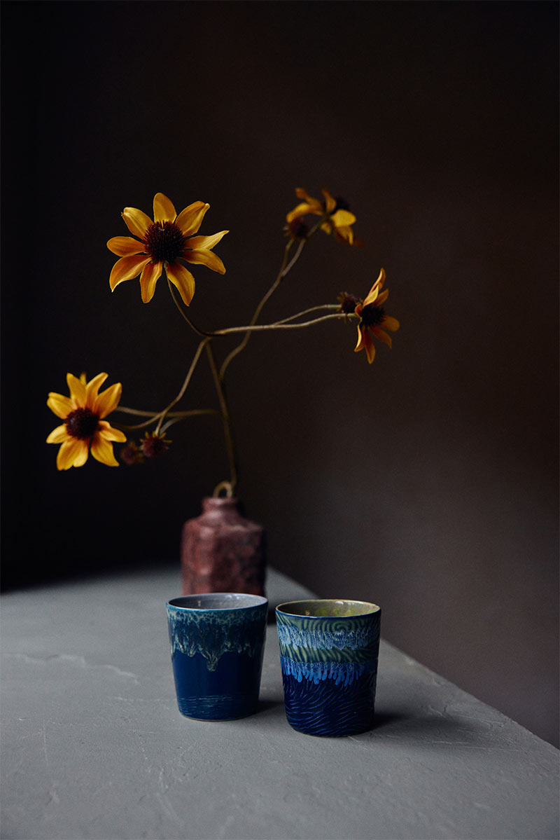 Céramiques des années 70 : tasses à café Van Gogh, Nuit étoilée - HK Living Collection additionnelle 2026, HK Living - Céramiques des années 70 : tasses à café Van Gogh, Nuit étoilée - HK Living