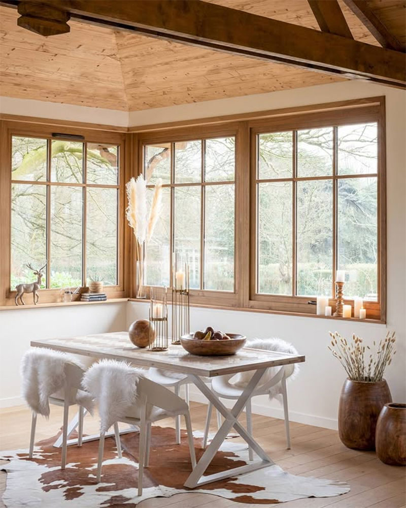 Une salle à manger de style scandicraft