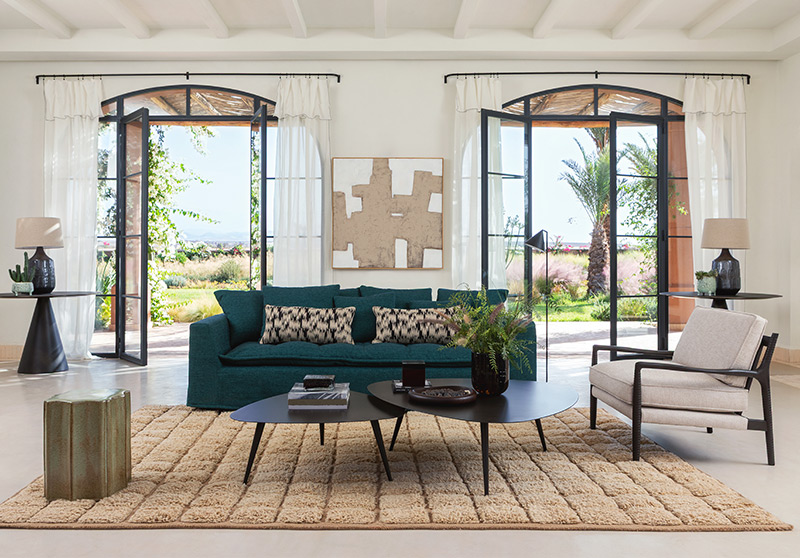 Catalogue AMPM SS 2026 - Ambiance salon Patio Méditerranéen