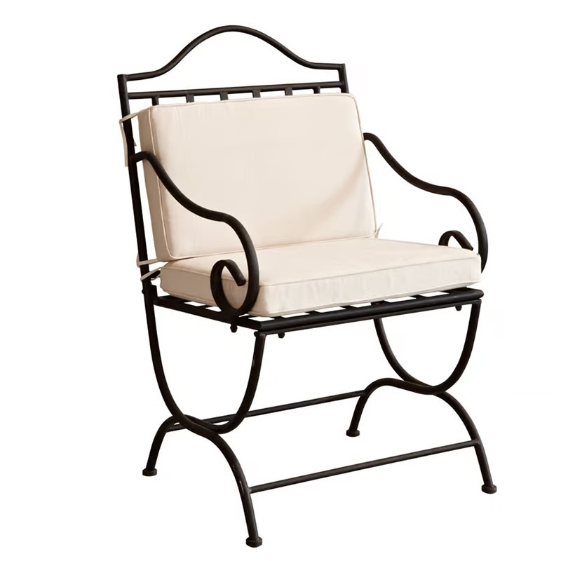 LOBERON - Fauteuil de table en fer forgé, Avanton