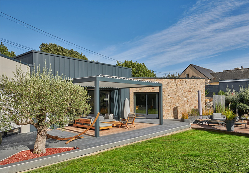 GUSTAVE RIDEAU - Pergola Bioclimatik à lames orientables