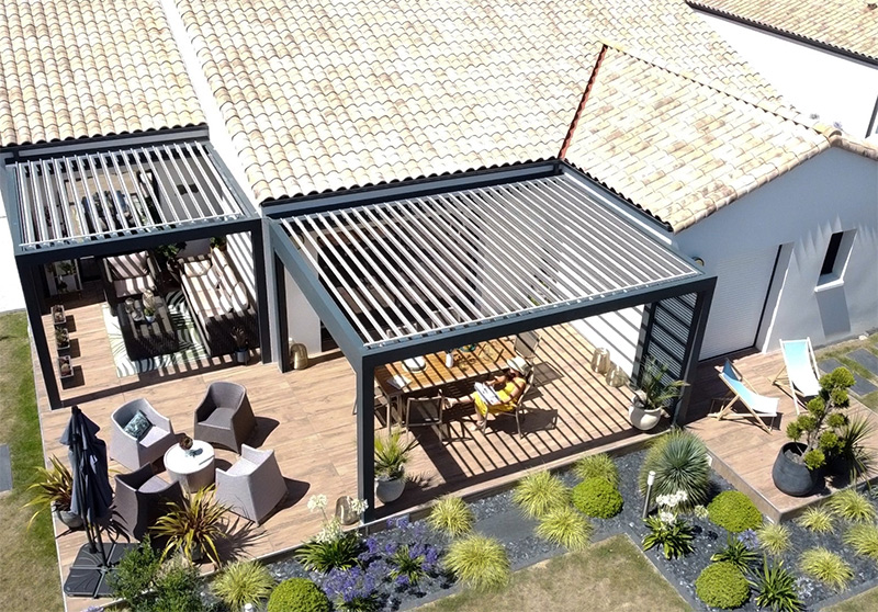 Projet de deux pergolas Bioclimatik à lames orientables - GUSTAVE RIDEAU