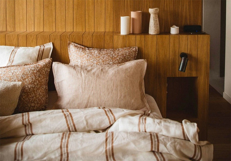 Linge de lit maison de famille slow bohème Gabrielle Paris