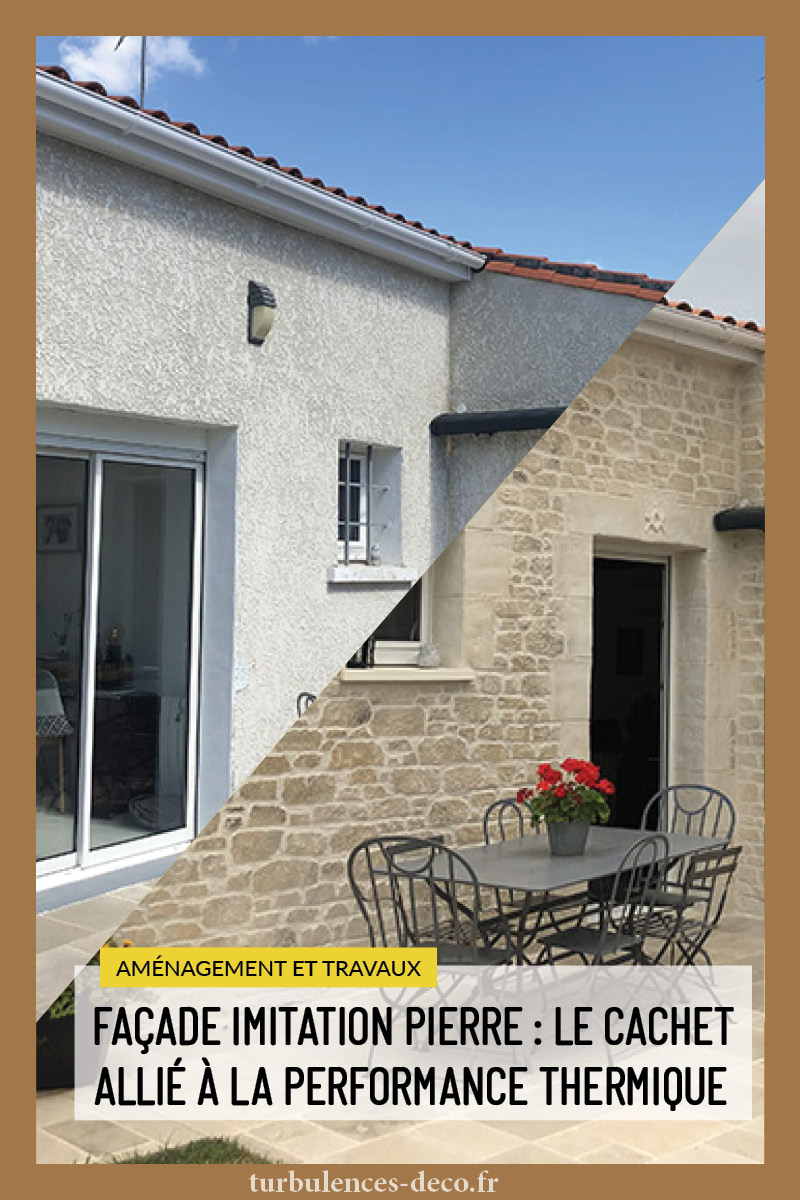 Façade imitation pierre : le cachet allié à la performance thermique à retrouver sur Tubulences Déco