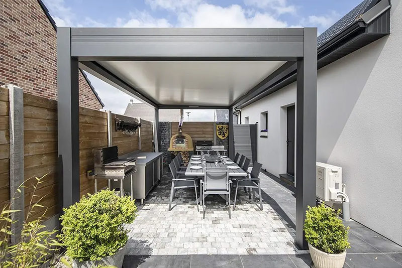 AKENA - Pergola ilot à toit plat AKENA - Pergola ilot à toit plat