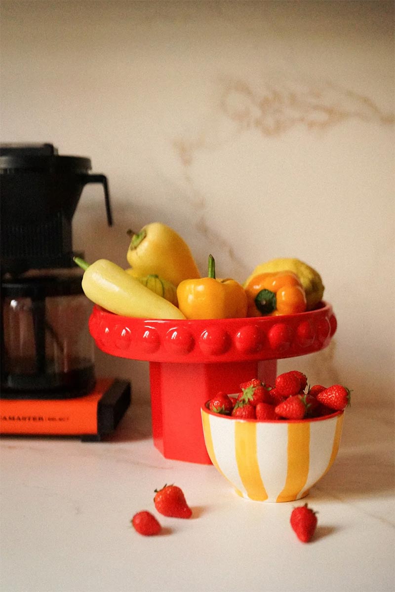 Collection The Limonade Home : Coupe Jeanne en rouge Collection The Limonade Home : Coupe Jeanne en rouge