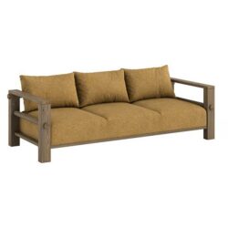 DRAWER - Fauteuil en tissu et bois, Nubo